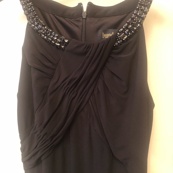 Black Floor length gown Laundry by Shelli Segal - Picture 3 of 6